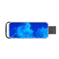 Deep Blue Clouds Portable Usb Flash (two Sides) by okhismakingart