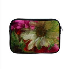 Grainy Green Flowers Apple Macbook Pro 15  Zipper Case