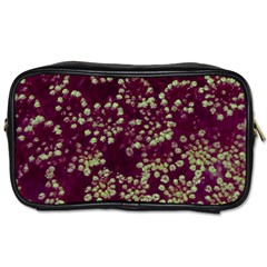 Pink And Green Queen Annes Lace (up Close) Toiletries Bag (two Sides) by okhismakingart