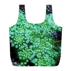 Green Queen Anne s Lace Landscape Full Print Recycle Bag (l)
