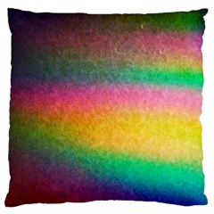 Rainbow Streaks Large Cushion Case (one Side)