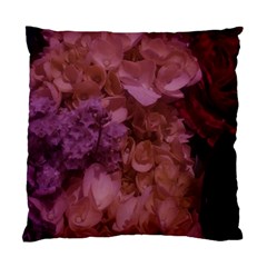 Pink Hydrangeas Standard Cushion Case (two Sides) by okhismakingart