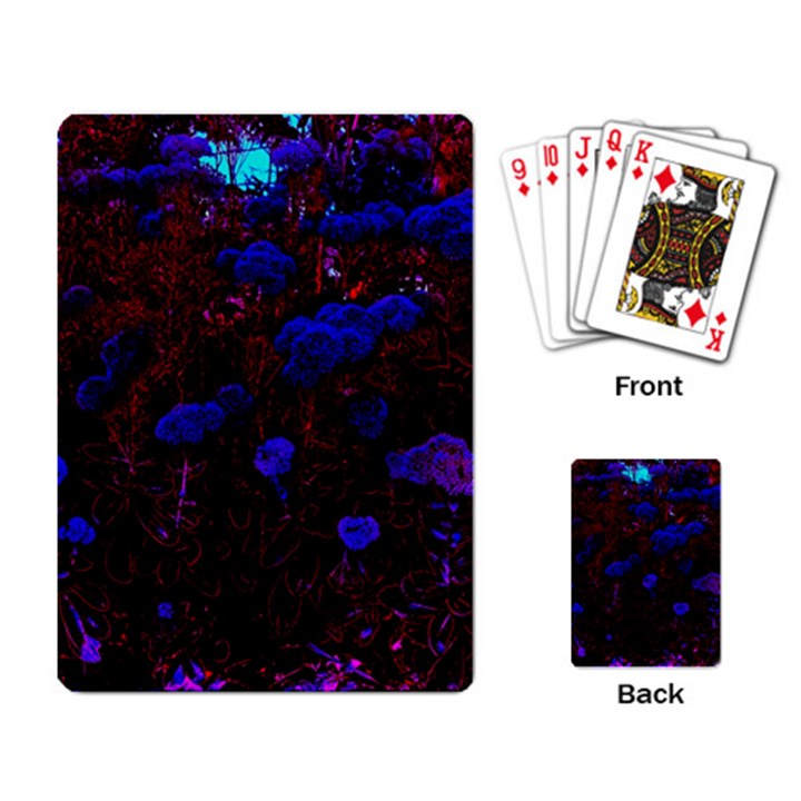 Red-Edged Blue Sedum Playing Cards Single Design (Rectangle)