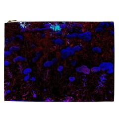 Red-edged Blue Sedum Cosmetic Bag (xxl) by okhismakingart