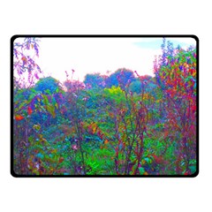 Neon Weeds Double Sided Fleece Blanket (small)  by okhismakingart