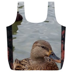 Framed Ducks Full Print Recycle Bag (xl) by okhismakingart