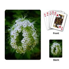 Green Closing Queen Annes Lace Playing Cards Single Design by okhismakingart