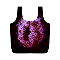 Purple Closing Queen Annes Lace Full Print Recycle Bag (m) by okhismakingart