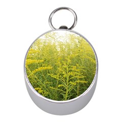 Yellow Goldenrod Mini Silver Compasses by okhismakingart