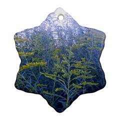 Blue Goldenrod Ornament (snowflake) by okhismakingart