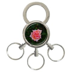 Pink Angular Rose 3-ring Key Chains by okhismakingart