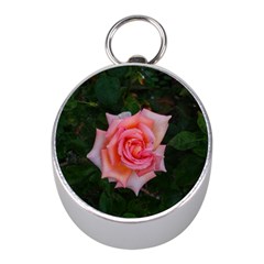 Pink Angular Rose Mini Silver Compasses by okhismakingart