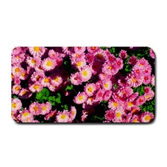 Pink Flower Bushes Medium Bar Mats by okhismakingart