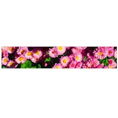 Pink Flower Bushes Large Flano Scarf  by okhismakingart