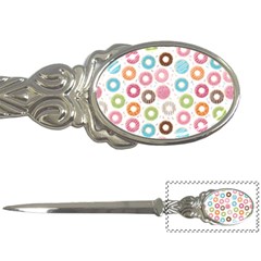 Donut Pattern With Funny Candies Letter Opener by genx