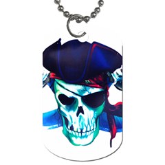 Skull Pirates Symbol Skeleton Dog Tag (one Side) by Sudhe