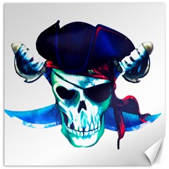 Skull Pirates Symbol Skeleton Canvas 16  X 16  by Sudhe