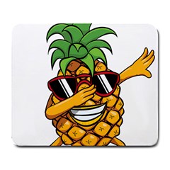 Dabbing Pineapple Sunglasses Shirt Aloha Hawaii Beach Gift Large Mousepads by SilentSoulArts