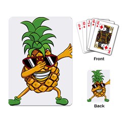 Dabbing Pineapple Sunglasses Shirt Aloha Hawaii Beach Gift Playing Cards Single Design by SilentSoulArts