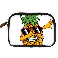 Dabbing Pineapple Sunglasses Shirt Aloha Hawaii Beach Gift Digital Camera Leather Case by SilentSoulArts