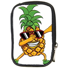 Dabbing Pineapple Sunglasses Shirt Aloha Hawaii Beach Gift Compact Camera Leather Case by SilentSoulArts