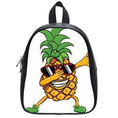 Dabbing Pineapple Sunglasses Shirt Aloha Hawaii Beach Gift School Bag (small) by SilentSoulArts