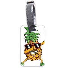 Dabbing Pineapple Sunglasses Shirt Aloha Hawaii Beach Gift Luggage Tags (two Sides) by SilentSoulArts