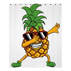 Dabbing Pineapple Sunglasses Shirt Aloha Hawaii Beach Gift Shower Curtain 60  X 72  (medium)  by SilentSoulArts