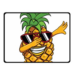 Dabbing Pineapple Sunglasses Shirt Aloha Hawaii Beach Gift Double Sided Fleece Blanket (small)  by SilentSoulArts