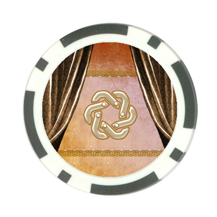 Decorative Celtic Knot Poker Chip Card Guard (10 pack)