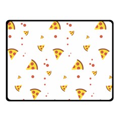 Pizza Pattern Pepperoni Cheese Funny Slices Double Sided Fleece Blanket (small)  by genx