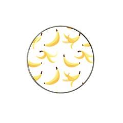 Yellow Banana And Peels Pattern With Polygon Retro Style Hat Clip Ball Marker by genx