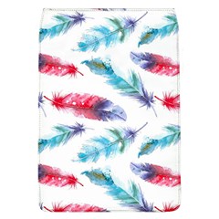 Feathers Boho Style Purple Red And Blue Watercolor Removable Flap Cover (l) by genx