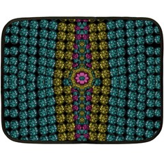 Glass Balls And Flower Sunshine Double Sided Fleece Blanket (mini)  by pepitasart