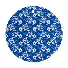 Background Blue Colors Ornament (round)