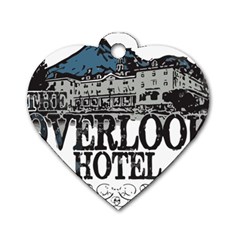 The Overlook Hotel Merch Dog Tag Heart (one Side) by milliahood