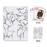 Katsushika Hokusai, Egrets from quick lessons in simplified drawing Playing Cards Single Design Back