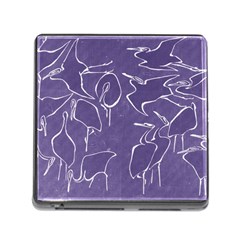 Katsushika Hokusai, Egrets From Quick Lessons In Simplified Drawing Memory Card Reader (square 5 Slot) by Valentinaart