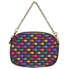 Background Colorful Geometric Chain Purse (one Side) by HermanTelo