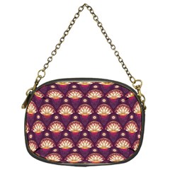 Background Floral Pattern Purple Chain Purse (one Side) by HermanTelo