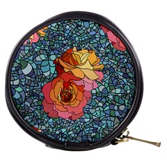 Stained Glass Roses Mini Makeup Bag by WensdaiAmbrose