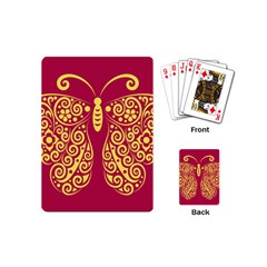 Butterfly Insect Bug Decoration Playing Cards (mini) by HermanTelo