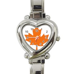 Logo Of New Democratic Party Of Canada Heart Italian Charm Watch by abbeyz71