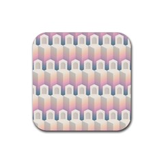 Seamless Pattern Background Entrance Rubber Coaster (square)  by HermanTelo