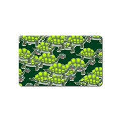 Seamless Turtle Green Magnet (name Card) by HermanTelo