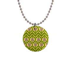 Texture Nature Erica 1  Button Necklace by HermanTelo