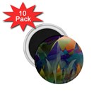 Mountains Abstract Mountain Range 1.75  Magnets (10 pack) 