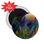 Mountains Abstract Mountain Range 2.25  Magnets (10 pack) 