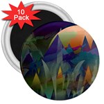 Mountains Abstract Mountain Range 3  Magnets (10 pack) 