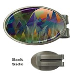 Mountains Abstract Mountain Range Money Clips (Oval) 